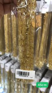 1113 xuping Catena in <span class=keywords><strong>oro</strong></span> placcato 14K all'ingrosso, Catena Hip Hop in <span class=keywords><strong>oro</strong></span> 14K di tendenza, Bracciale semplice, Catena cubana - Product Image 3
