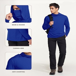 Camisa de Pesca para Hombre, de Secado Rápido, Transpirable, Deportiva, con Camuflaje, Tallas Grandes, Sudadera con Capucha y Máscara - Product Image 5