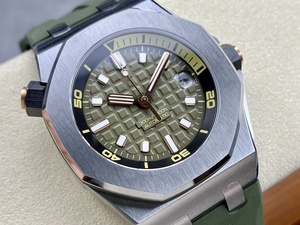 Reloj Mecánico de Lujo de la Mejor Calidad, Resistente al Agua, 42 mm, Fábrica ZF, Movimiento 4308, Esfera Verde Luminosa 15720, Reloj Super Diver - Product Image 2