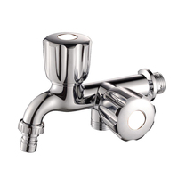 Robinet d'eau à bas prix fourni par l'usine, robinet en ABS poli à ouverture rapide, robinet chromé