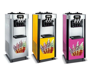 3 hương vị galeto Máy làm kem thương mại mềm phục vụ máy làm kem mềm <span class=keywords><strong>Ice</strong></span> Cream Maker với xây dựng trong Cone chủ - Product Image 3
