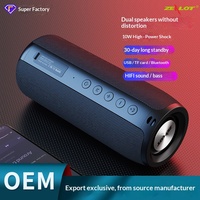 Enthusiast S51 pour Enceinte sans fil 5.0 10W étanche en ABS avec subwoofer TWS, en tissu, compacte, portable, pour extérieur, avec lecteur de carte, 1000-2000mAh