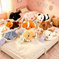 Peluches de simulation d'animaux : Capybara, Nids pour chats et chiens, Cochon, Panda, Mini Éléphant – Jouets en peluche doux, Souvenirs du zoo, Cadeaux pour enfants