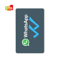Carte de visite NFC personnalisée pour WhatsApp, carte intelligente à scanner avec QR code, communication sociale, avis WhatsApp, carte RFID