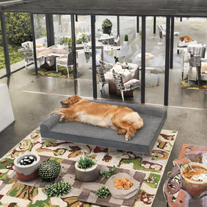 Cama ortopédica ecológica de plástico refrescante para perros, tipo tienda, cuadrada, extraíble, lavable, calmante, a prueba de mordeduras, para animales pequeños, profunda, al por mayor - Product Image 3