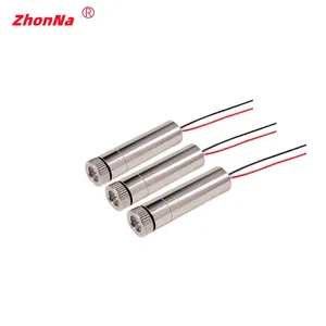 ZhonNa 650nm 5mW Kırmızı Nokta/Çizgi/Çapraz Lazer Modül Kafası Alüminyum Muhafaza Odaklama Halkası Çift Hat Çıkışlı <span class=keywords><strong>DC</strong></span> 3V-5V Yeni 3 Lazer - Product Image 2