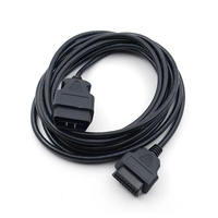 Conectores de Cable de extensión de coche OBD2 OBD II de 10 metros, conector macho a hembra de 16 Pines, 10m para interfaz de conector ELM327 automático