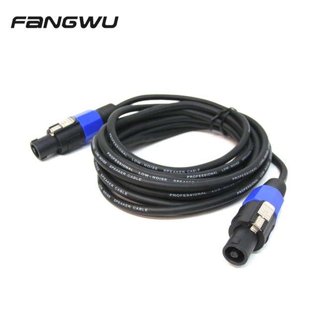 Professional High End Core Silver 4*2.5 Monitor Audio Audiophile With Plugs 12Awg Flat Speaker Cable