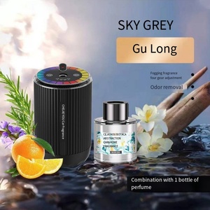 Portable Car Freshener Smart 50Ml Essential Oil <b>Diffuser</b> Alloy Type-C Waterless Car Air Purifier - Product Image 1