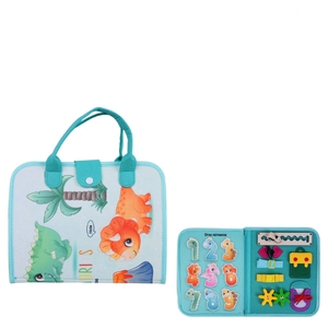 LEZA BABY New popolarità dinosauro <span class=keywords><strong>mondo</strong></span> 3D Montessori occupato bordo in feltro giocattoli per bambini educazione precoce di età compresa tra 5 e 7 anni - Product Image 1