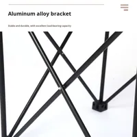 Table de camping pliable carrée de taille moyenne pour loisirs en plein air, en alliage d'aluminium, multifonctionnelle, portable, barbecue T3-005
