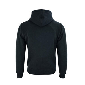 Vente en gros de sweats à capuche d'hiver personnalisés 100% coton pour hommes - Sweats à capuche tendance en molleton épais avec fermeture éclair et teinture unie - Product Image 3