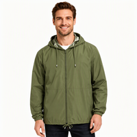 Veste de pluie légère pour homme AQTQ, imperméable, coupe-vent, résistante aux intempéries