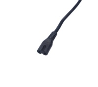 Cable de alimentación de 3 pines del Reino Unido a IEC C8 (Figura 8) de cobre puro, apto para TV, portátil y pequeños electrodomésticos en Filipinas, cable de repuesto