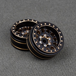 Llantas de rueda Beadlock de latón 1,0, 4 Uds., ruedas de 12 radios para TRX4M <span class=keywords><strong>SCX24</strong></span> FCX24 1/24 1/18 RC <span class=keywords><strong>Crawler</strong></span> - Product Image 3