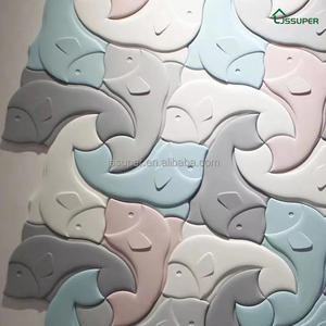 Brique décorative tridimensionnelle en forme de ciment 3D mur de fond d'hôtel café forme personnalisée - Product Image 1