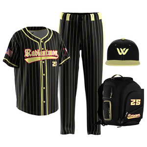 OEM all'ingrosso Baseball <span class=keywords><strong>serie</strong></span> kit personalizzato classica striscia sublimazione <span class=keywords><strong>maglia</strong></span> Baseball - Product Image 2