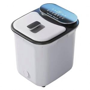 Masseur de pieds pliable professionnel avec bulles d'air chaud et rouleaux - 7 modes de minuterie, bain de pieds portable pour la maison - Product Image 5