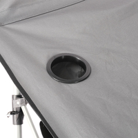 Hamac de qualité supérieure avec parasol à ouverture rapide, chaise pivotante d'extérieur pliable