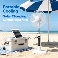 Kipas Angin Tenaga Surya Portabel Outdoor Pilihan Pelanggan, Kipas Angin Listrik USB Mini Tenaga Surya Komersial, Kipas Angin Surya Berdiri Terbaru untuk Rumah Tangga