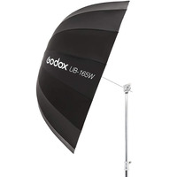 Parapluie Réflecteur Parabolique Profond Godox UB-165W 65cm Argenté Intérieur avec Couverture Diffuseur Blanc pour Studio Photo