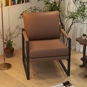 Fauteuil de salon confortable de style <span class=keywords><strong>Chesterfield</strong></span> moderne nordique, une place, pour appartement, avec structure en métal - Product Image 3