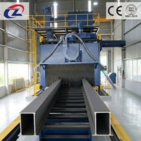 Machine de sablage Puhua pour profilés et tôles en acier, avec moteur PLC pour l'élimination de la rouille, longue durée de vie