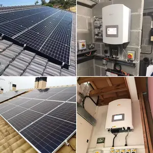 आसान इंस्टालेशन पूर्ण सौर ऊर्जा प्रणाली 3000W 4000W 5000W 8Kw ऑन ग्रिड सोलर पैनल किट 10Kw 50Kw 5Kw ऑन ग्रिड सोलर सिस्टम
