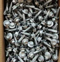 Metric Dacromet High Strength Self-tapping Screws for Carbon Steel with External Hexagonal Flange Drill Bit