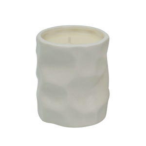 Ceramic Scented Candle White Cylinder Home Decoration Smokeless Soy Wax Single Wick - Product Image 3