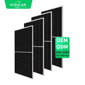 XC סולארי מונו-גבישי 50W 100 וואט 150W 200W 250W 300W 350W 400 וואט 550W פאנלים סולאריים קטנים סולאריים PV לחשמל ביתי