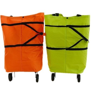 Folding Shopping <b>Cart</b> Large Oxford Cloth Portable Grocery Bag With Wheels For Outdoor Use - Product Image 5