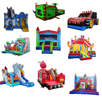Parc de trampolines gonflables pour enfants, structure de saut gonflable en PVC pour aire de jeux extérieure commerciale