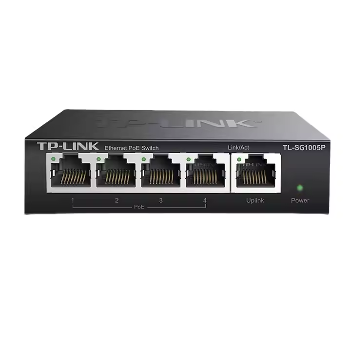 New TP-LINK TL-SG1005P 5-Port Gigabit PoE Desktop Switch With 4-Port 65W Budget Plug and Play TP LINK Switches