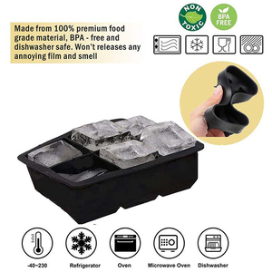 Moule à glaçons sphériques en silicone de qualité alimentaire, 6 cavités, personnalisable, vente en gros d'usine, écologique - Product Image 1