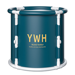YWH Foldable Bathtub Round PVC Adult Full Body Bathing Winter Autumn Use - Product Image 3