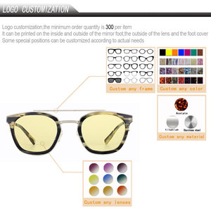 Gafas de Sol Rectangulares Clásicas Vintage Personalizadas de Acetato para Hombre y Mujer, Hechas a Mano, Estilo Ojo de Gato, Polarizadas UV400 - Product Image 5