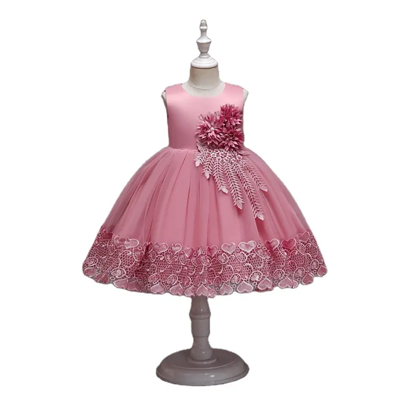 Flower Girls' Dresses 2 to 12 Years Tutu Dresses for Girls Red Pink Kids Flower Girl Prince Dresses for Party Wedding Birthday