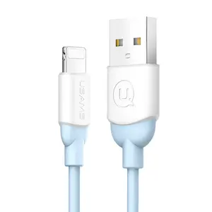 USAMS heetste aangepaste waterdichte Snelle Opladen Ijs Leuke PVC USB Data Kabel voor iphone