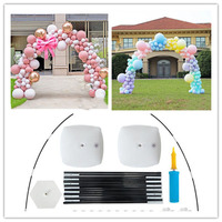 Set Perlengkapan Dekorasi Pernikahan: Tiang Fiber, Kantong Isi Air, Alas Arch Balon, Karangan Bunga Balon, Model Cross-border 122,112