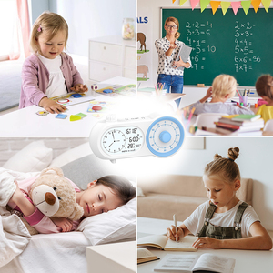 Minuterie visuelle 2 en 1 bon marché pour la salle de classe, enseignement, jeux, petite table, horloge numérique, station, réveil pour les élèves du secondaire - Product Image 6