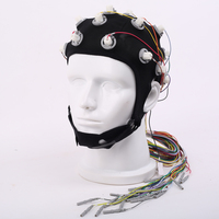 Bouchon d'électrode EEG détachable sans gel à base de solution Saline pour BCI , qEEG et neofeedback