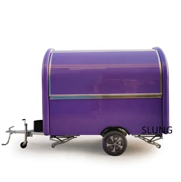 SLUNG Made in ChinaモバイルフードトラックダイニングカーフードトレーラーforEurope Vendors Hotdog Food Cart