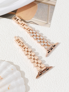 Montre à bracelet en métal de luxe à dégagement rapide de qualité supérieure en diamant de mode pour <span class=keywords><strong>Apple</strong></span> <span class=keywords><strong>Watch</strong></span> 8 <span class=keywords><strong>7</strong></span> 6 SE 5 4 49mm <span class=keywords><strong>45mm</strong></span> 44mm 42mm 38mm - Product Image 2