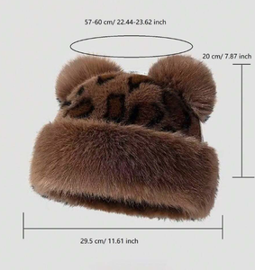 Chapeau bob décontracté en fausse <span class=keywords><strong>fourrure</strong></span> pour femme, coupe-vent, avec un design moelleux, idéal pour l'hiver - Product Image 2