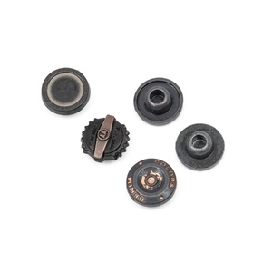 Boutons métalliques personnalisés en argent pour chaussures, jeans, rivets, boutons à pression, clous pour vêtements en denim et cuir - Product Image 2