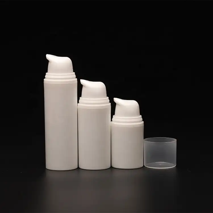 Flacone per pompa Airless cosmetica in Pp bianco da 15ml 30ml 50ml