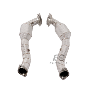 Collecteur d'échappement haute performance 200 cellules pour Chevrolet <span class=keywords><strong>Corvette</strong></span> C7 6.2L 2014-2019, en acier inoxydable SS304, avec tuyau de descente isolé, pour amélioration de la puissance - Product Image 4