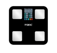 Báscula de Baño Inteligente con Sensor Solar para Análisis de IMC de 180 Kg, Báscula Corporal Sensible y Moderna con Aplicación Gratuita en Google Play y Apple Store