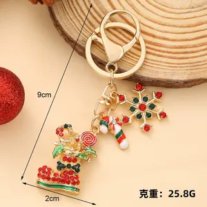 Porte-clés créatif Sapin de Noël et Chaussures Cadeau de Noël, Pendentif de sac en alliage, Petit cadeau de la série Noël - Product Image 2